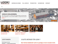 Tablet Screenshot of look-werbeservice.de